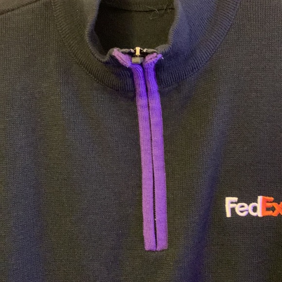 FedEx Half Zip Uniform Sweater - Picture 3 of 5